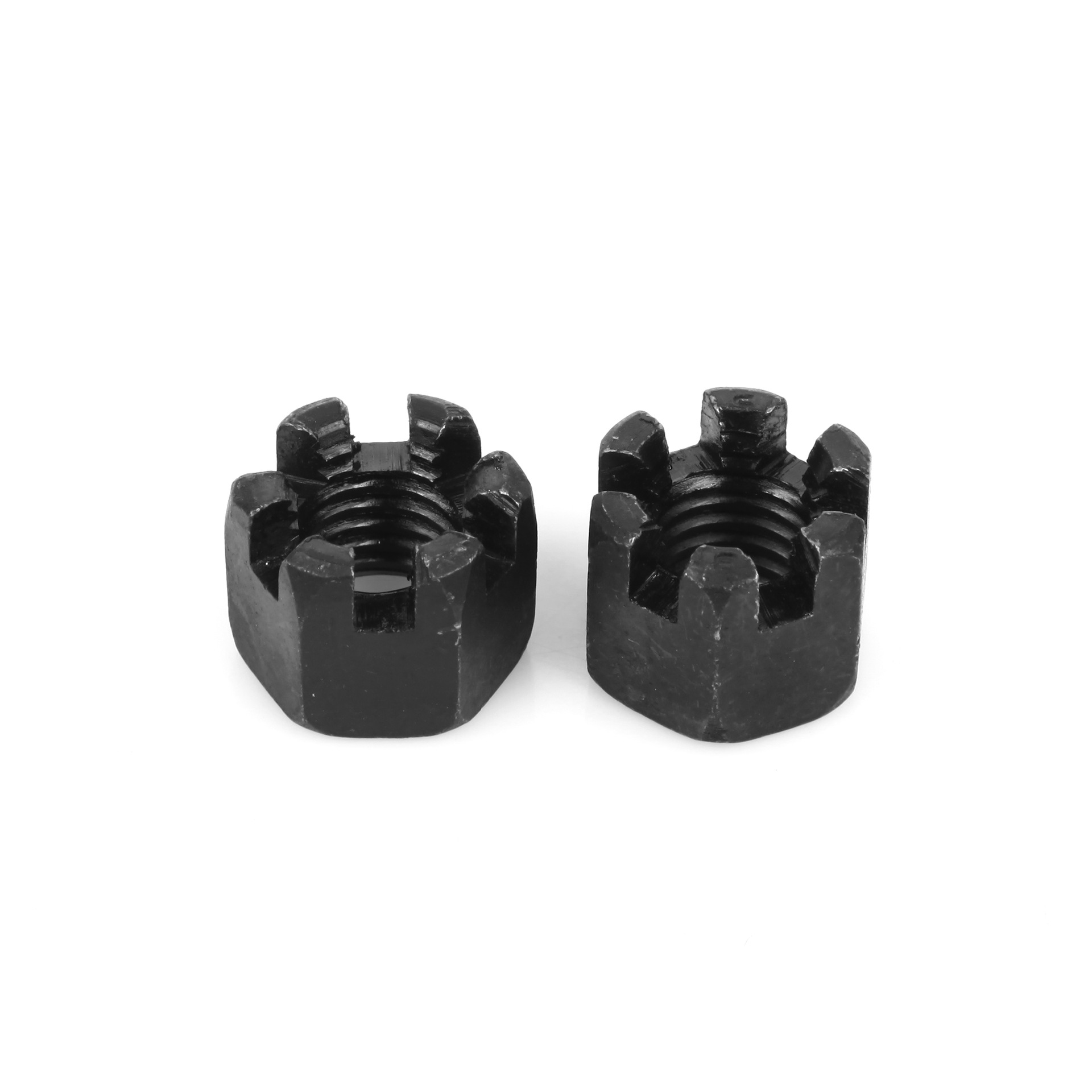 Sechskant-Schlitzmutter DIN935 schwarz